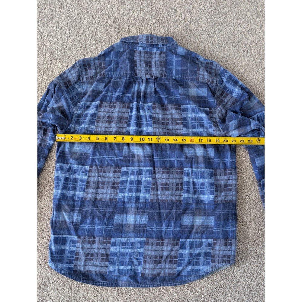 Tommy Bahama Button Up Shirt Canyon Beach Flannel Tartan Plaid Men's Medium - Picture 7 of 7